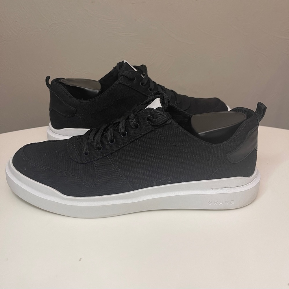 Cole Haan GrandPro Rally Black Canvas Court Sneakers Shoes W23234 Womens 8.5